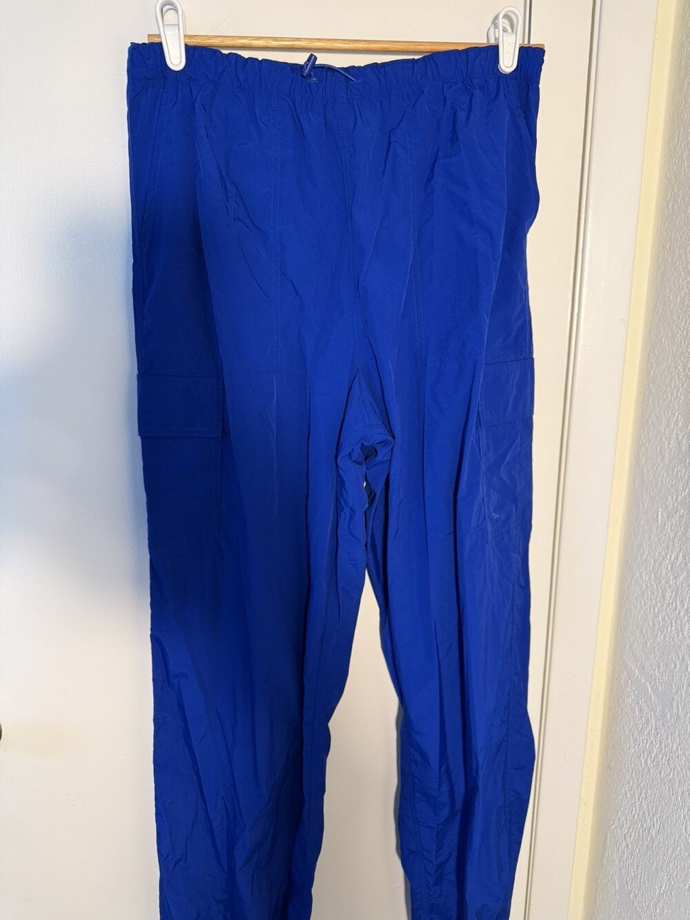 PINK Victoria's Secret Pants Womens Medium Blue Relaxed Cargo Parachute NEW